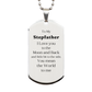 to my stepfather i love you engraved silver dog tag birthday gift for him