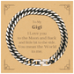to my gigi i love you to the moon and back cuban link chain bracelet for gigi unique engraved gift for birthday christmas and graduation express your love and appreciation for gigi