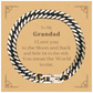 grandad cuban link chain bracelet to my beloved grandad you mean the world to me engraved gift for birthday christmas and holidays unique and inspirational jewelry for grandad from grandson or granddaughter