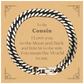cuban link chain bracelet for cousin you mean the world to me perfect gift for christmas and birthday