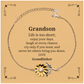 grandson sunflower bracelet engraved inspirational gift for birthday christmas graduation and holidays show grandson love and confidence from grandfather