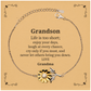 grandson sunflower bracelet unique gift from grandma for birthday graduation or christmas enjoy life laugh love and stay strong