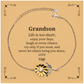 sunflower bracelet grandson life is too short enjoy every day never let others bring you down perfect gift for birthday christmas graduation veterans day