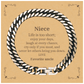 niece engraved cuban link chain bracelet life is too short enjoy your days christmas gift for niece inspirational jewelry for her