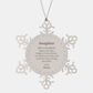 snowflake ornament holiday gift for daughter life is too short never let others bring you down love mama christmas inspirational confidence love family