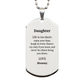 daughter engraved silver dog tag life is too short enjoy laugh never let down daughter inspirational confidence birthday gift