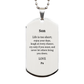 son engraved silver dog tag life is too short enjoy your days love pa perfect graduation gift for son inspirational christmas present from pa