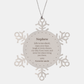 snowflake ornament nephew life is too short enjoy your days laugh at every chance christmas gift for nephew engraved inspirational keepsake family love and support present