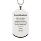 granddaughter engraved silver dog tag life is too short enjoy every day love from abuelo inspirational birthday gift for granddaughter