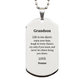 grandson inspirational engraved silver dog tag enjoy life laugh love perfect gift for christmas graduation veterans day