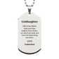 goddaughter silver dog tag enjoy your days graduation gift from godmother inspirational jewelry for her