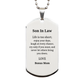 son in law engraved silver dog tag life is short enjoy every moment love bonus mom inspirational gift for birthday graduation and holidays