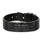 ouma black shark mesh bracelet engraved with i love you to the moon and back perfect gift for birthday christmas and holidays unique ouma jewelry for her