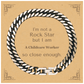 cuban link chain bracelet for childcare worker im not a rockstar but this bracelet is perfect for me unique gift for birthday holidays and graduation
