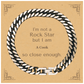cuban link chain bracelet cook inspirational engraved gift for veterans day and christmas