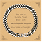 orthopedic surgeon cuban link chain bracelet confidence and style for the modern medical professional