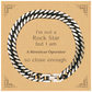 streetcar operator cuban link chain bracelet im not a rockstar but close enough unique gift for birthday christmas graduation and veterans day