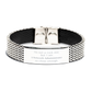 unique stainless steel network administrator engraved bracelet confidence gift for graduation and birthday