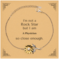 physician sunflower bracelet im not a rockstar but i am physician graduation gift for hope and confidence