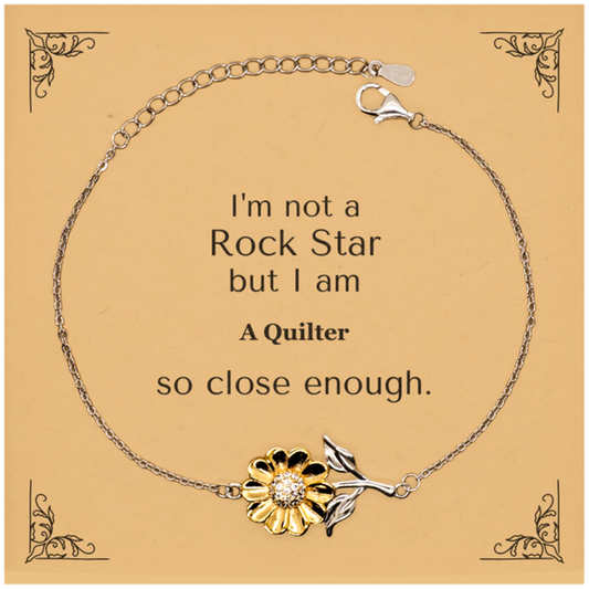 quilter sunflower bracelet confidence and inspiration for the quilter in your life
