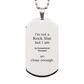 occupational therapist engraved silver dog tag perfect gift for graduation or birthday im not a rockstar but close enough occupational therapist