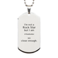 engraved silver dog tag woodworker gift im not a rockstar birthday veterans day unique inspirational confidence booster