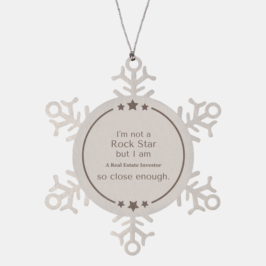 real estate investor snowflake ornament im not a rockstar but i do make a snowflake