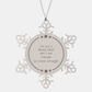 therapist engraved snowflake ornament inspirational gift for christmas holidays therapy and life events