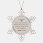 unique snowflake goddaughter christmas ornament love one another as i have loved you so you must love one another john 13 34 engraved inspirational holiday gift