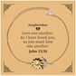sunflower bracelet stepbrother love john 13 34 engraved inspirational gift for veterans day and graduation