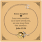 sunflower bracelet for bonus daughter love john 13 34 engraved inspirational gift for birthday christmas graduation holidays