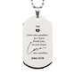 silver dog tag gigi love one another inspirational engraved gift for dog owners and veterans