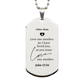 other mom silver dog tag love one another engraved inspirational gift for mothers day birthday christmas
