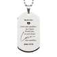 big brother silver dog tag love one another as i have loved you engraved christian inspirational gift for birthday christmas easter unique and perfect for showing love and confidence