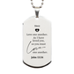 silver dog tag niece gift love one another engraved necklace for niece birthday christmas graduation inspirational jewelry for niece