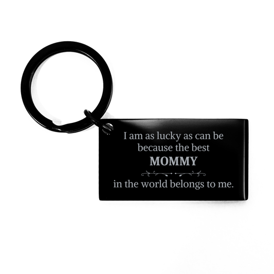 mommy keychain i am as lucky as can be best mommy in the world inspirational gift for mothers day and christmas