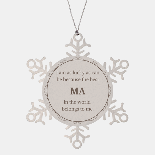 unique snowflake ornament for ma best ma belongs to me mothers day gift christmas ornament for ma engraved ma gift