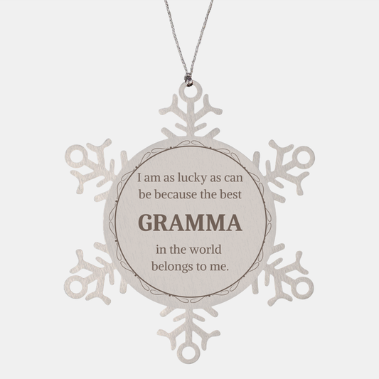 gramma snowflake ornament engraved christmas gift for best gramma unique holiday decor with inspirational quote