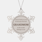 grandmom snowflake ornament unique gift for the best grandmom in the world christmas decoration holiday keepsake for grandmom