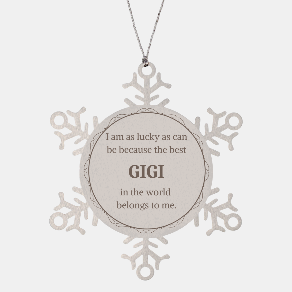 snowflake ornament gigi gift best gigi in the world christmas snowflake ornament keepsake for gigi unique and engraved gigi gift for holidays and special occasions