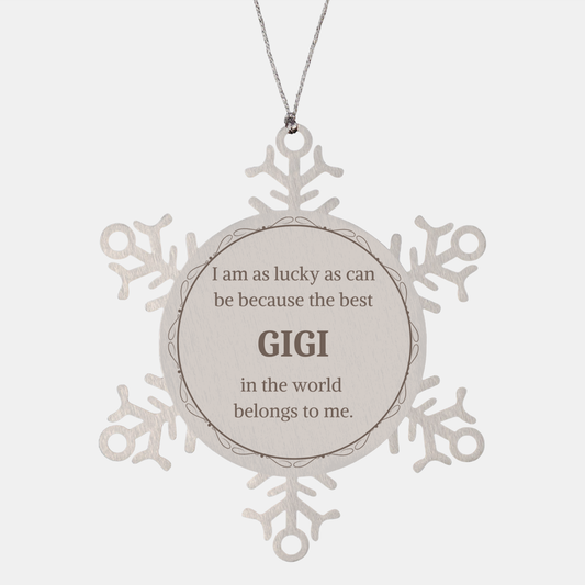 snowflake ornament gigi gift best gigi in the world christmas snowflake ornament keepsake for gigi unique and engraved gigi gift for holidays and special occasions