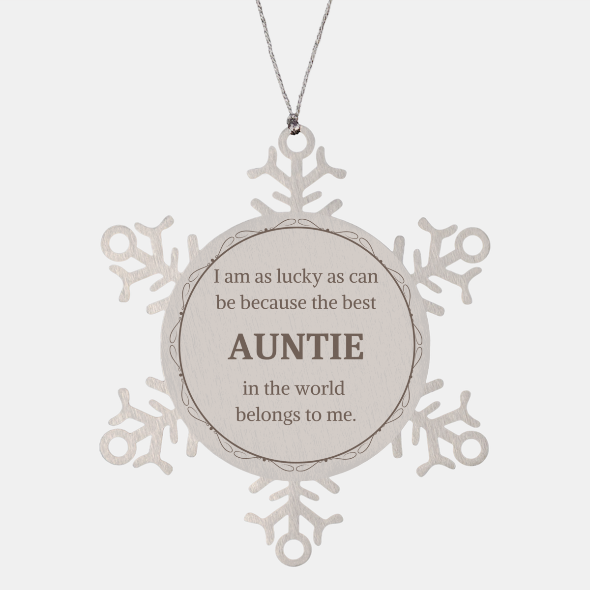 special auntie snowflake ornament best auntie in the world belongs to me christmas gift for auntie unique engraved keepsake for auntie