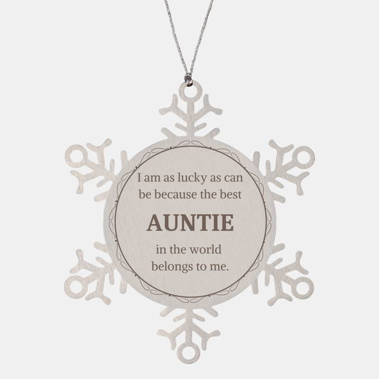 special auntie snowflake ornament best auntie in the world belongs to me christmas gift for auntie unique engraved keepsake for auntie