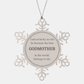 godmother snowflake ornament best godmother in the world belongs to me christmas gift for godmother unique engraved ornament for special occasions