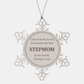 stepmom snowflake ornament the worlds best stepmom unique christmas gift for stepmom to show appreciation and love