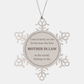 mother in law snowflake ornament the best belongs to me christmas gift for mother in law unique engraved ornament family love and blessings
