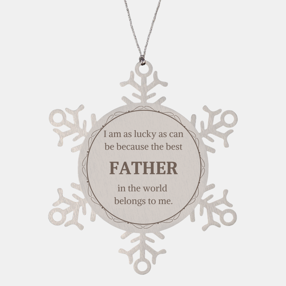 father snowflake ornament best dad gift inspiration holidays christmas decor home