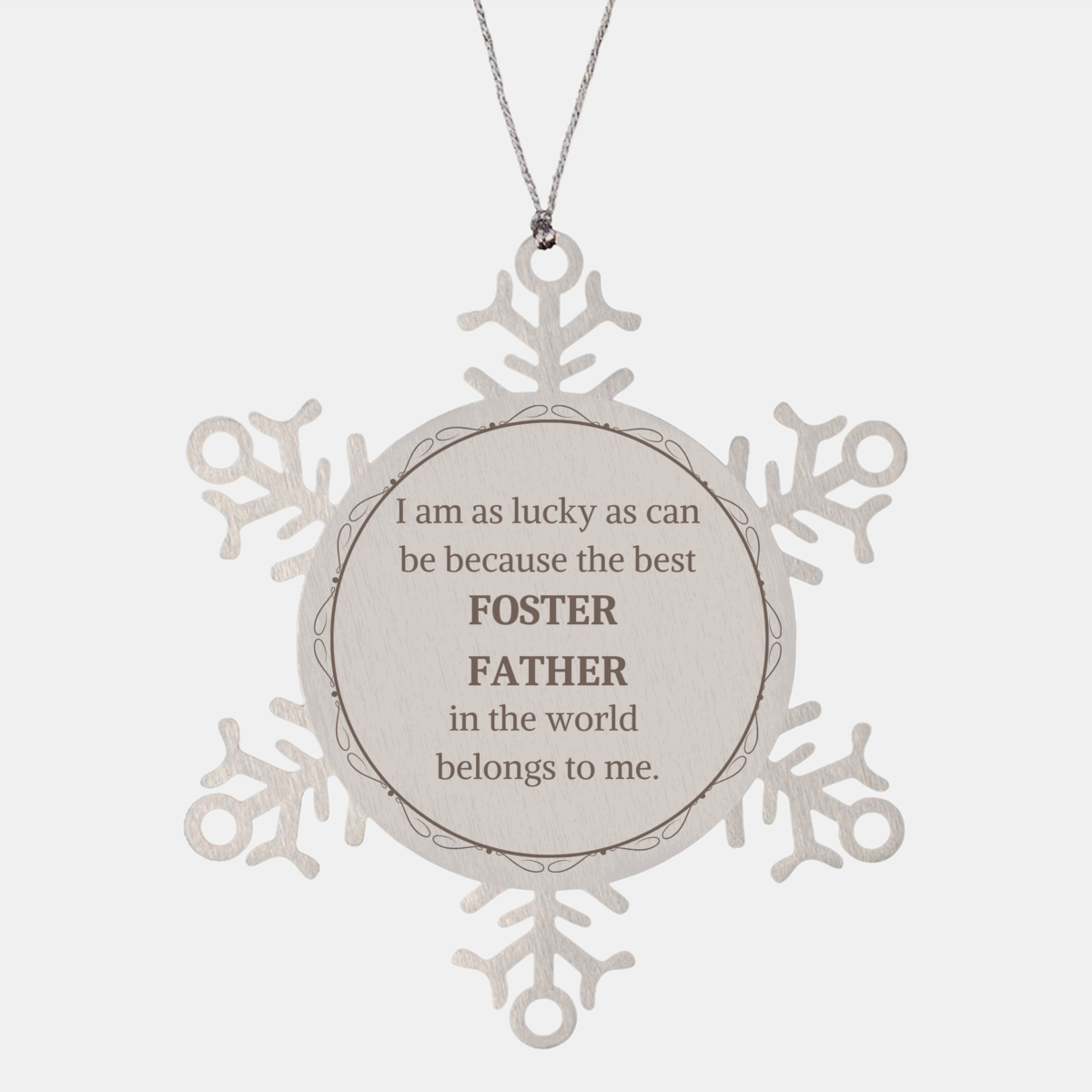 unique snowflake ornament for foster father the best foster father in the world special christmas gift to show appreciation and gratitude