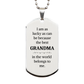 grandma engraved silver dog tag best grandma gift for christmas birthday and special occasions inspirational quote