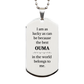 silver dog tag ouma gift i am lucky best ouma birthday christmas graduation veterans day